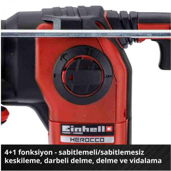 Einhell HEROCCO 1adx3,0Ah Akü 5Parça Uç Akülü Matkap ve Kırıcı Delici Seti