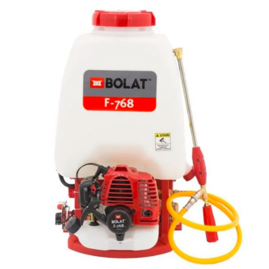 Bolat F768 2T Turbo 1.4bg 25.6cc 35bar 12m 25lt 9kg Benzinli Sırt Tipi İlaçlama Makinesi Bolat F768 2T Turbo 1.4bg 25.6cc 35bar 12m 25lt 9kg Benzinli Sırt Tipi İlaçlama Makinesi