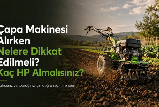 Çapa Makinesi Alırken Nelere Dikkat Edilmeli? Kaç HP Almalısınız?