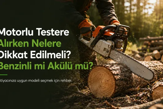 Motorlu Testere Alırken Nelere Dikkat Edilmeli? Benzinli mi Akülü mü?