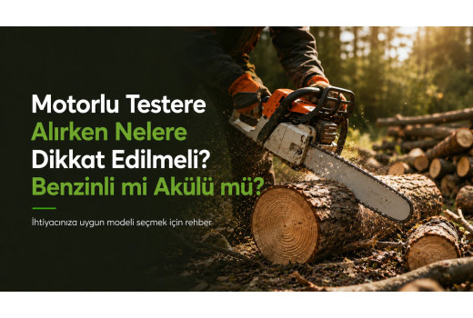 Motorlu Testere Alırken Nelere Dikkat Edilmeli? Benzinli mi Akülü mü?