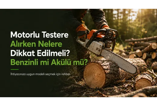 Motorlu Testere Alırken Nelere Dikkat Edilmeli? Benzinli mi Akülü mü?