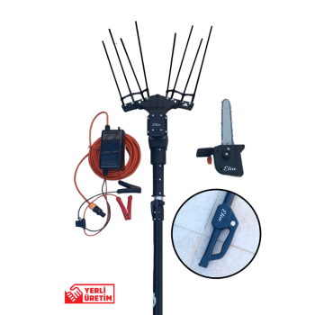 Elia Plus DUO 33V 540W 3.4m 3.5kg Sensörsüz Teleskopik Taraklı Çırpıcı Akülü Zeytin Hasat Makinesi
