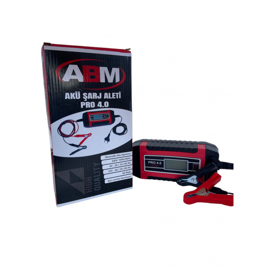 abm 6V 12V 4A/sa Akü Şarj Cihazı