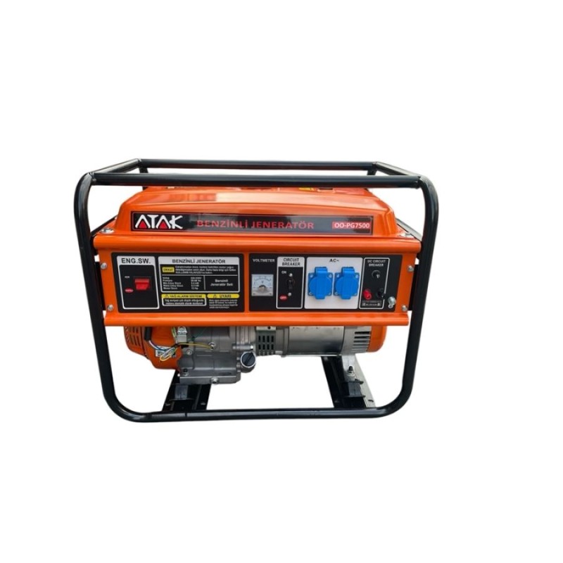 abm Atak OOPG7500 7.5kW 15bg 420cc 6 ile 9sa 90kg Benzinli Jeneratör