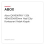 Abox ÇK400KPKY 120lt 480x530x950mm Yeşil Çöp Konteyneri Yedek Kapak