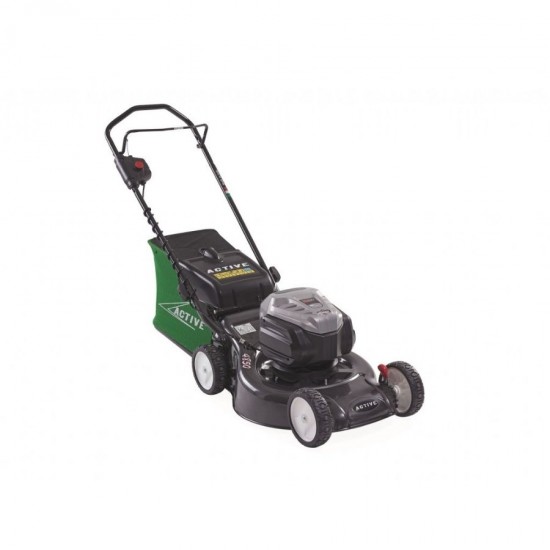 Active 4850 E 82V 5Ah 46cm 55lt B&S 82 LI Motorlu Çelik İtmeli Benzinli Çim Biçme Makinesi