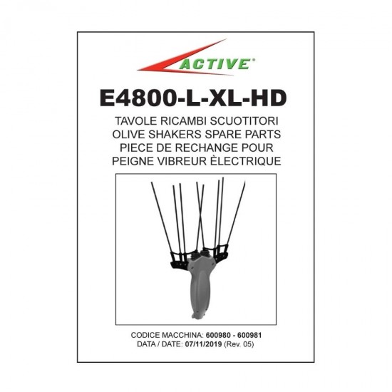 Active E4800 XL 12v Akü 50/60ah Taraklı Çırpıcı Akülü Zeytin Hasat Makinesi