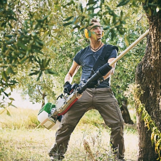 Active M60 3bg 51.7cc 42mm 3.2m 14kg Teleskopik Yandan Askılı Kancalı Dal Sarsıcı Benzinli Zeytin Hasat Makinesi