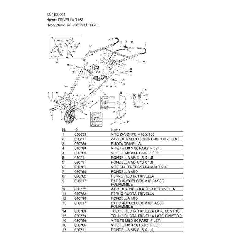 Active T152 3hp 51.7cc 43kg 2T Benzinli Toprak Burgu Makinesi