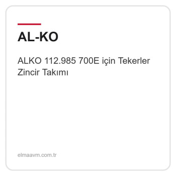 ALKO 112.985 700E için Tekerler Zincir Takımı