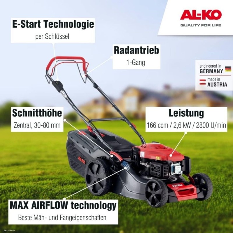 ALKO COMFORT 46.0 SPI A ALKO PRO 170 Motorlu Benzinli Çim Biçme Makinesi