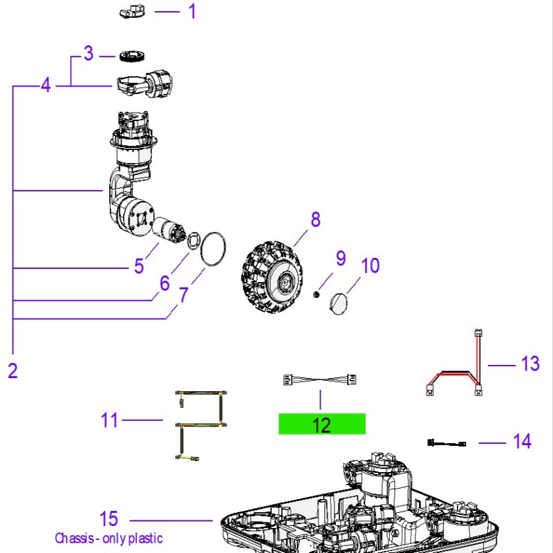 Ambrogio 042CB01.01 Quad E Çim Biçme Robotu Bağlantı Kablosu