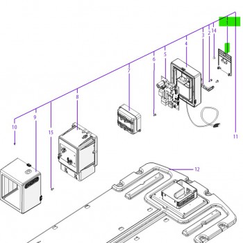 Ambrogio 042Z37200A Çim Biçme Robotu Şarj Kulesi Arka Kapak