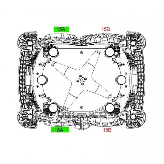 Ambrogio 050Z04800A L60 E S+ Ø176 Plastik İç Teker Takımı