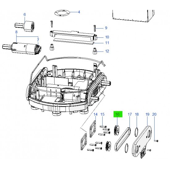 Ambrogio 050Z06300A.3 L60 Teker Kayış Kasnağı
