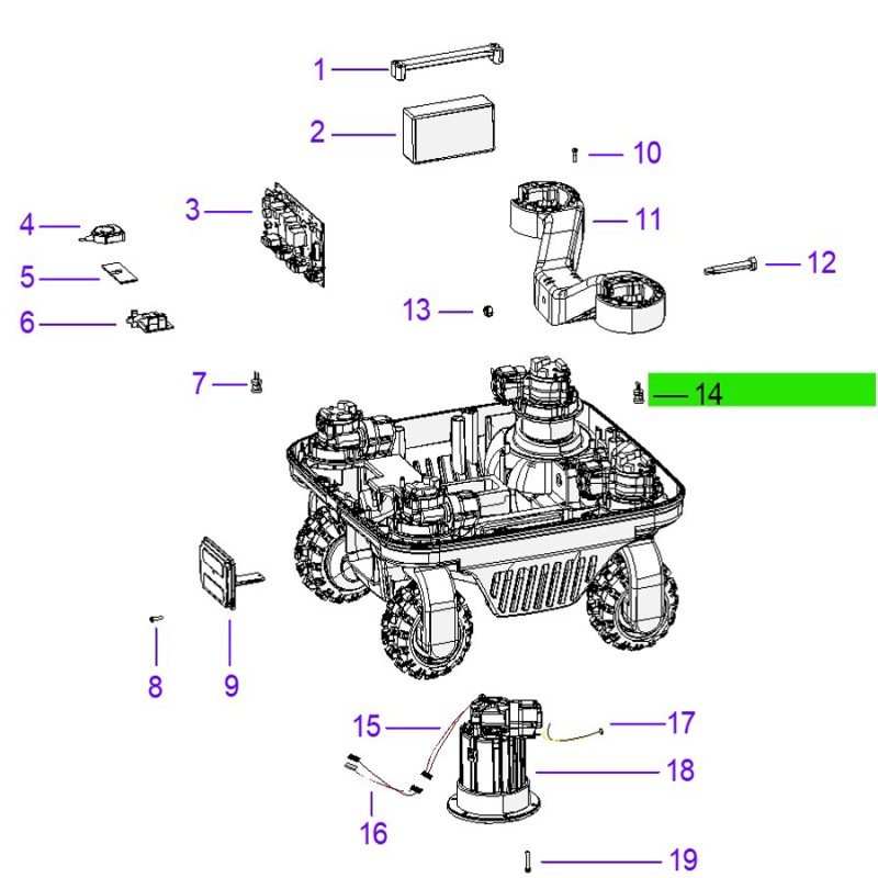 Ambrogio 051E01400A Quad E Çim Biçme Robotu Bobin