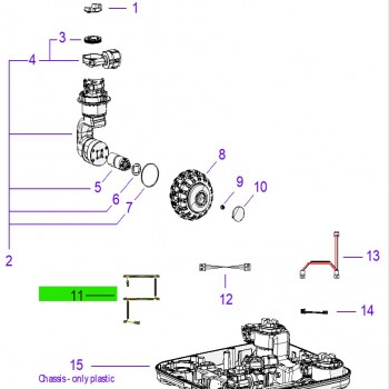 Ambrogio 075CB01.03 Quad E Çim Robotu Anakart Sürücü CAN Kablosu Ambrogio 075CB01.03 Quad E Çim Robotu Anakart Sürücü CAN Kablosu