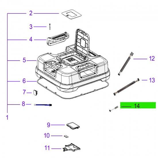 Ambrogio 075CB07.01 Quad E Çim Robotu Radar Sonlandırma Kablosu