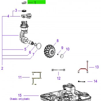 Ambrogio 075E02000A_R Quad E Çim Biçme Robotu Teker Sürücüsü Ambrogio 075E02000A_R Quad E Çim Biçme Robotu Teker Sürücüsü