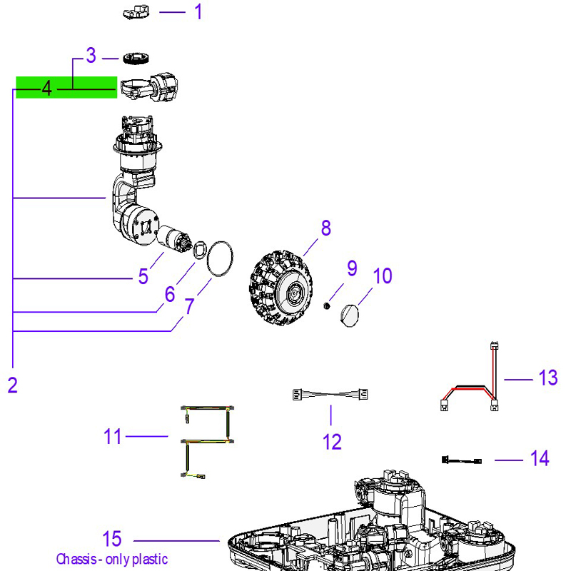 Ambrogio 075Z48600A_R Quad E Çim Biçme Robotu Direksli ion Motoru