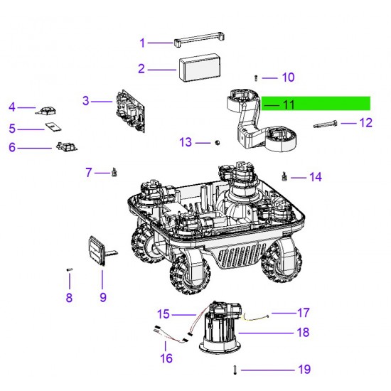 Ambrogio 075Z50500A_R Quad Elite Çim Biçme Robotu Dengeleyici