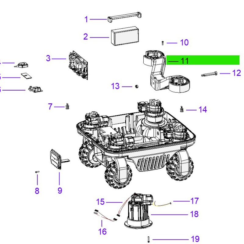 Ambrogio 075Z50500A_R Quad Elite Çim Biçme Robotu Dengeleyici