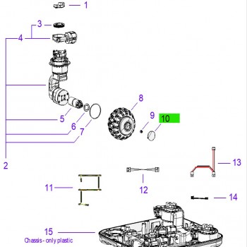 Ambrogio 075Z51900A Quad Çim Biçme Robotu Teker Kapağı Ambrogio 075Z51900A Quad Çim Biçme Robotu Teker Kapağı