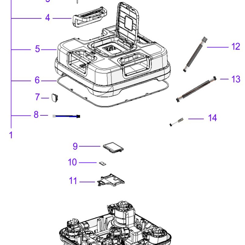 Ambrogio 075z53400a R Quad E Çim Biçme Robotu Ekran Desteği