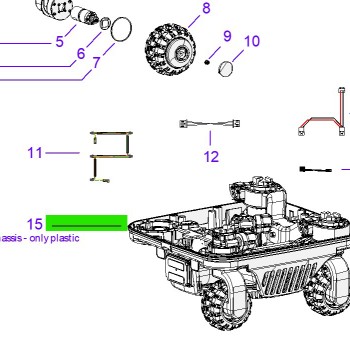 Ambrogio 075Z53500A_R Quad E Çim Biçme Robotu Alt Gövde