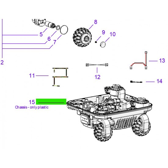 Ambrogio 075Z53500A_R Quad E Çim Biçme Robotu Alt Gövde