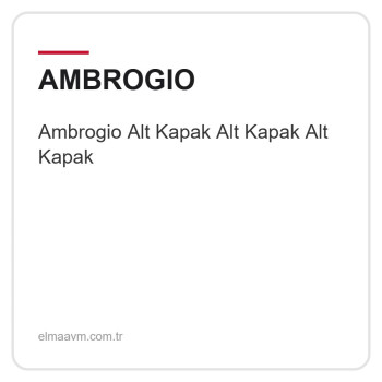 Ambrogio Alt Kapak Alt Kapak Alt Kapak