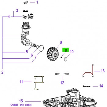 Ambrogio C00128 Quad E Lastik Teker Somunu