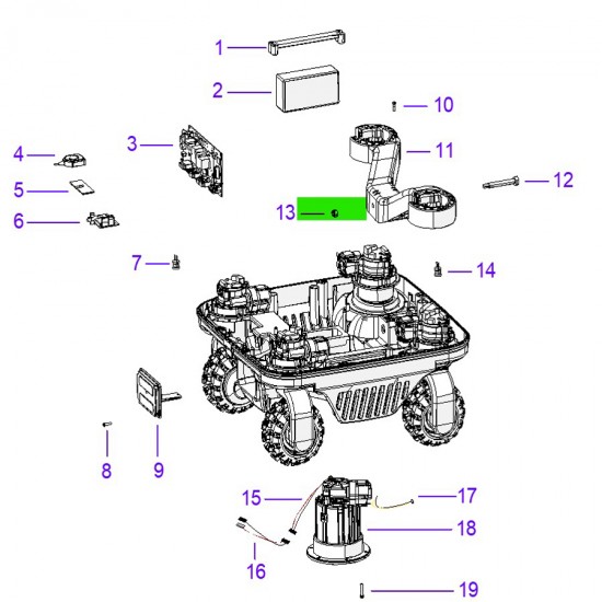 Ambrogio C01486 Quad E Dengeleyici Dengeleme Pimi M8 Somunu