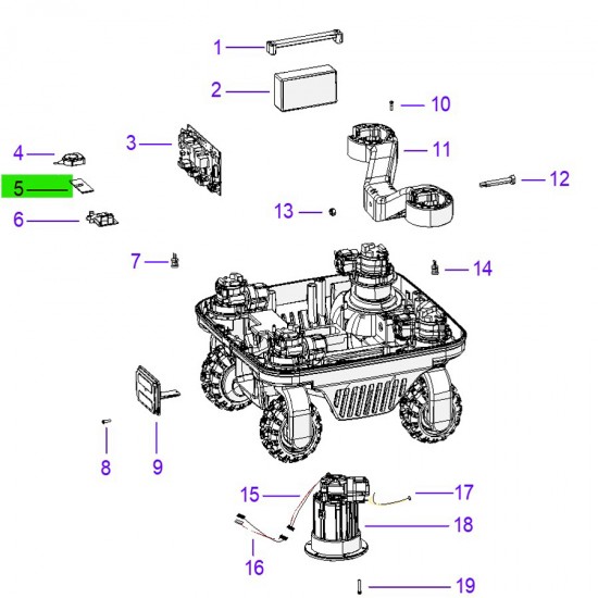 Ambrogio C02455_R Çim Biçme Robotu Gsm Anteni