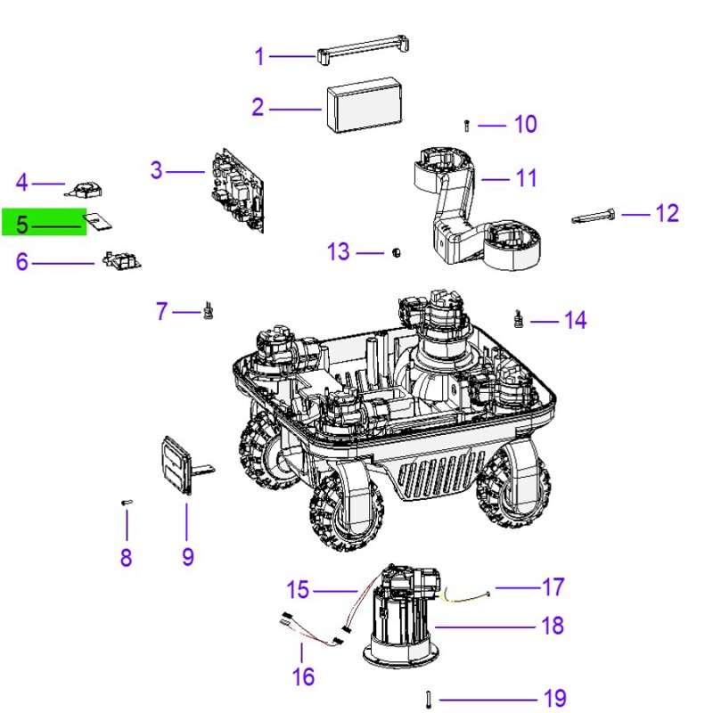 Ambrogio C02455_R Çim Biçme Robotu Gsm Anteni