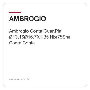 Ambrogio Conta Guar.Pia Ø13.16Ø16.7X1.35 Nbr75Sha Conta Conta Ambrogio Conta Guar.Pia Ø13.16Ø16.7X1.35 Nbr75Sha Conta Conta