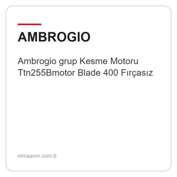 Ambrogio grup Kesme Motoru Ttn255Bmotor Blade 400 Fırçasız Ambrogio grup Kesme Motoru Ttn255Bmotor Blade 400 Fırçasız