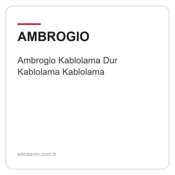 Ambrogio Kablolama Dur Kablolama Kablolama