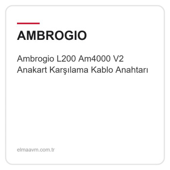 Ambrogio L200 Am4000 V2 Anakart Karşılama Kablo Anahtarı Ambrogio L200 Am4000 V2 Anakart Karşılama Kablo Anahtarı