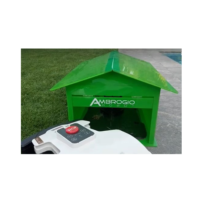 Ambrogio Plexiglass Yeşil Çim Biçme Robotu Garajı Ambrogio Plexiglass Yeşil Çim Biçme Robotu Garajı