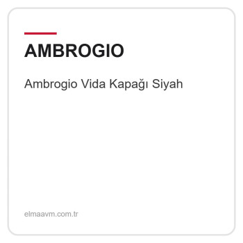Ambrogio Vida Kapağı Siyah