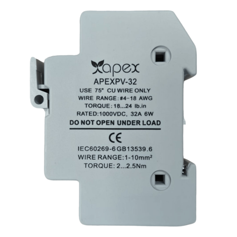 Apex 1000V 16Ah Dc Kartuş Sigorta Kutusu