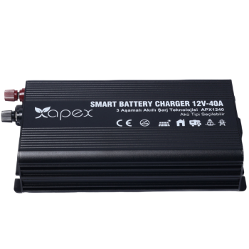 Apex APX1240 12V 40Ah Akü Şarj Cihazı