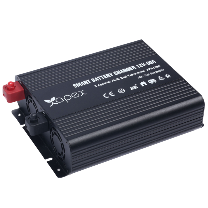 Apex APX1280 12V 80Ah Akü Şarj Cihazı