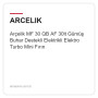 Arçelik MF 30 QB AF 30lt Gümüş Buhar Destekli Elektrikli Elektro Turbo Mini Fırın