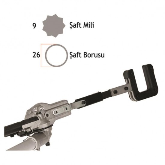 Baco 26mmx9diş Motorlu Tırpan Kancalı Badem Zeytin Sarsıcı Hasat Aparatı Baco 26mmx9diş Motorlu Tırpan Kancalı Badem Zeytin Sarsıcı Hasat Aparatı