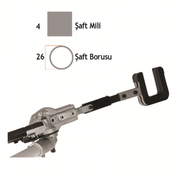 Baco 26mmxKare Motorlu Tırpan Kancalı Badem Zeytin Sarsıcı Hasat Aparatı Baco 26mmxKare Motorlu Tırpan Kancalı Badem Zeytin Sarsıcı Hasat Aparatı
