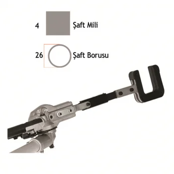 Baco 26mmxKare Motorlu Tırpan Kancalı Badem Zeytin Sarsıcı Hasat Aparatı Baco 26mmxKare Motorlu Tırpan Kancalı Badem Zeytin Sarsıcı Hasat Aparatı