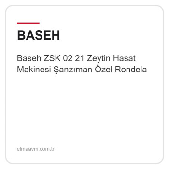 Baseh ZSK 02 21 Zeytin Hasat Makinesi Şanzıman Özel Rondela Baseh ZSK 02 21 Zeytin Hasat Makinesi Şanzıman Özel Rondela
